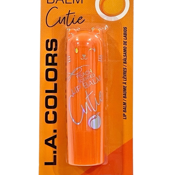 L.A. COLORS Cutie Scented Lip Balm Peach & Pineapple Flavors Set of 2 Unopened - Picture 2 of 7
